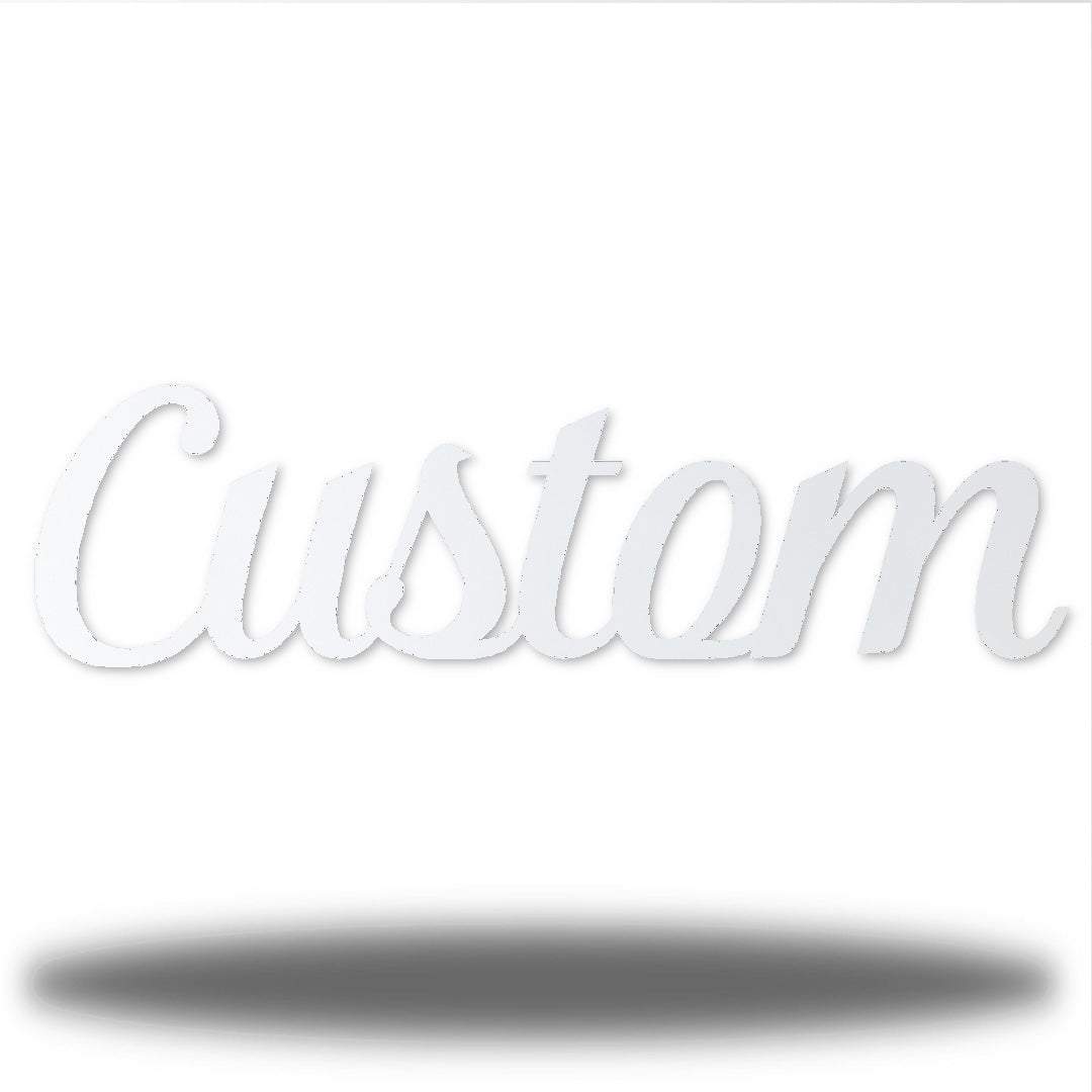Riverside Designs-Custom Cursive Word-Metal Wall Art Décor
